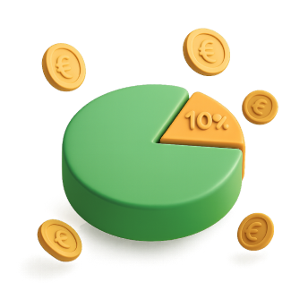 Seulement 10% de commission